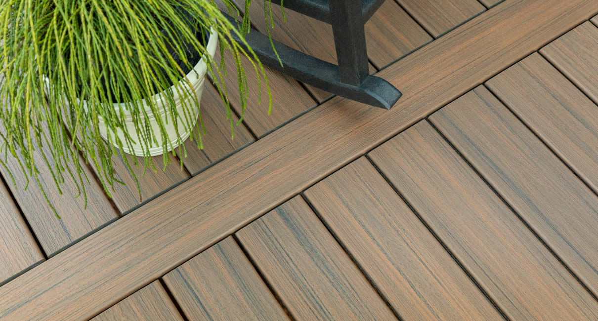 TimberTech decking, wood aesthetic