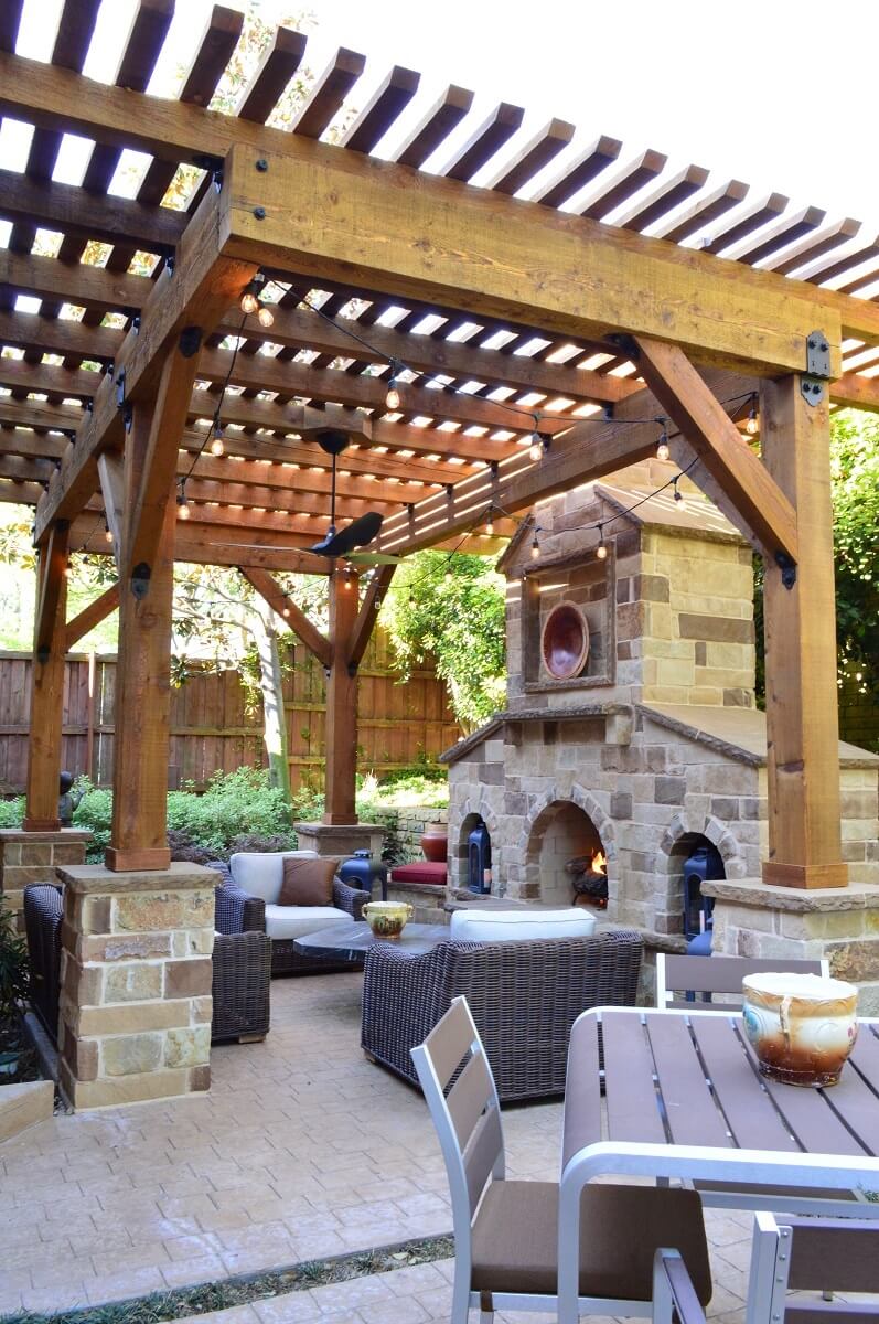free outdoor living space plans on Pergolas Archadeck