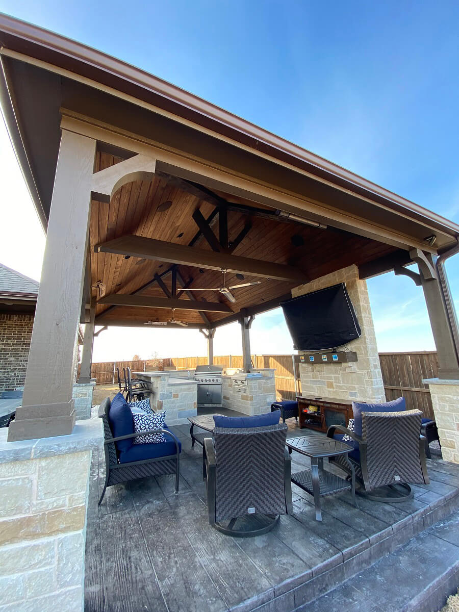 pergolas builders near me on Stain Stamp Patios Archadeck