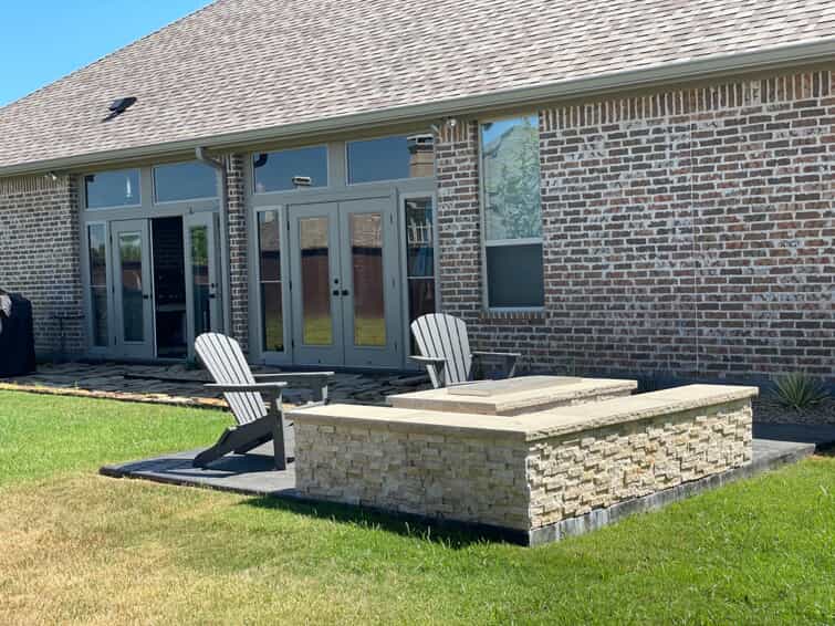 Arglye Tx Patio and Fire pit