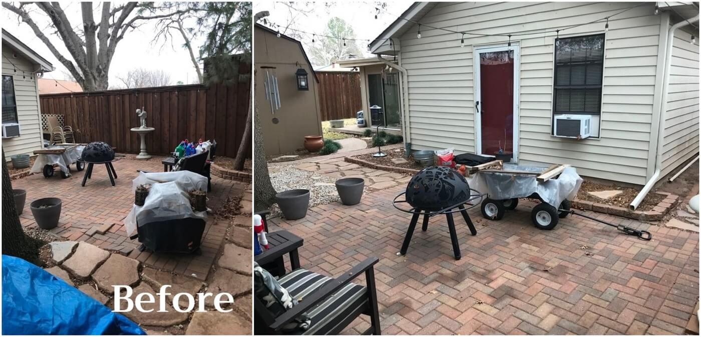 Old backyard space