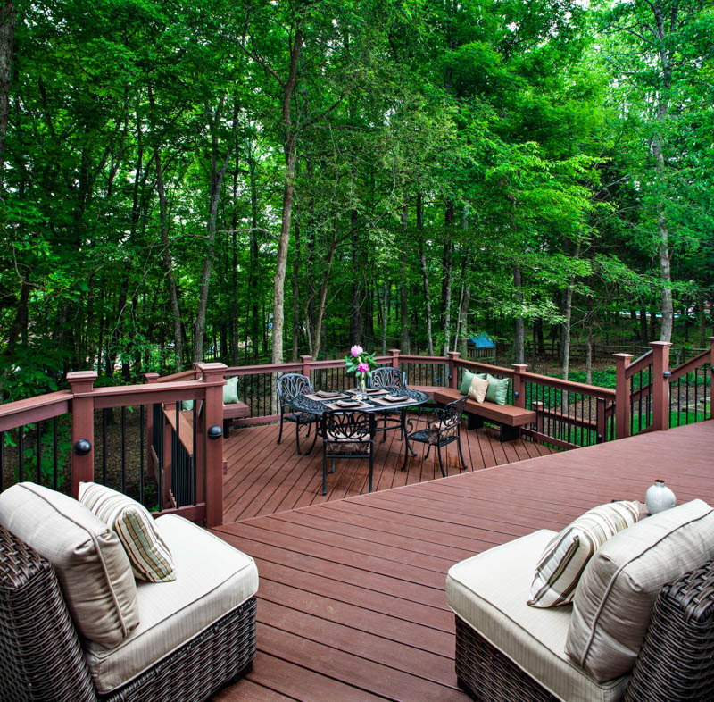 Composite Deck, Gazebo, and Sauna