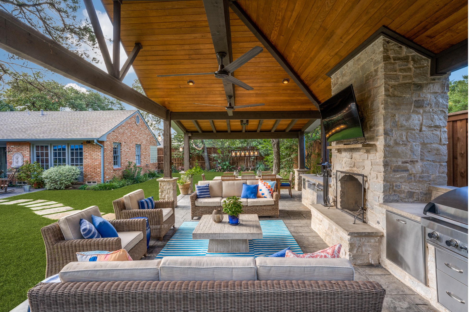 custom detached covered patio