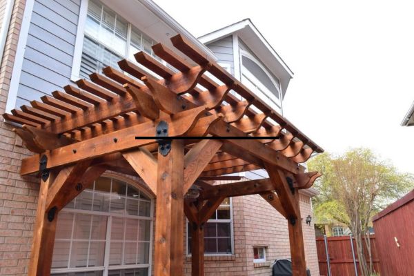 Custom cedar pergolas