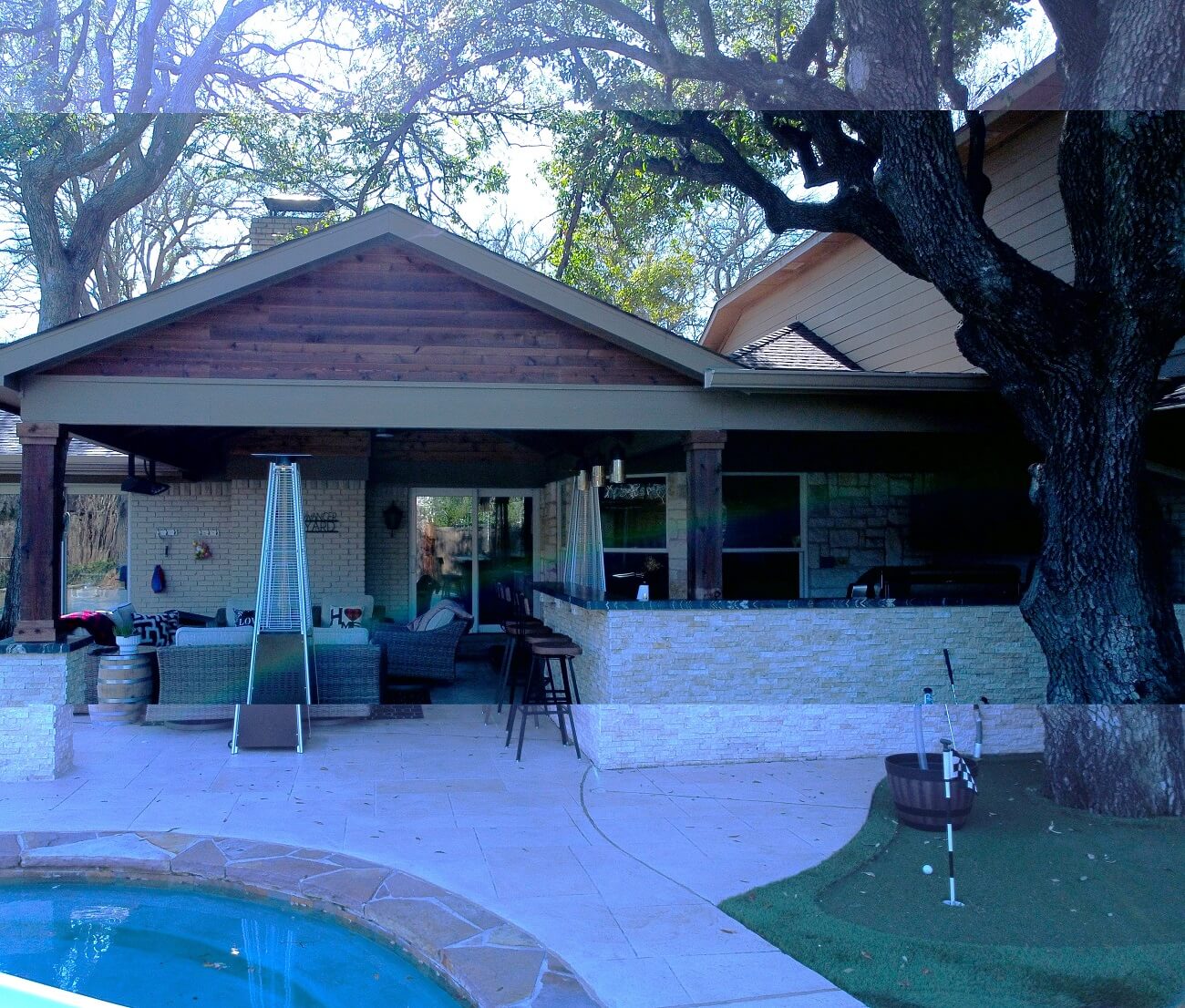 custom patio cover in dallas