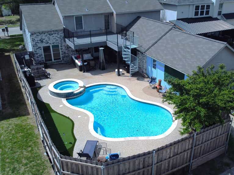 custom poolside deck designer and installer the colony