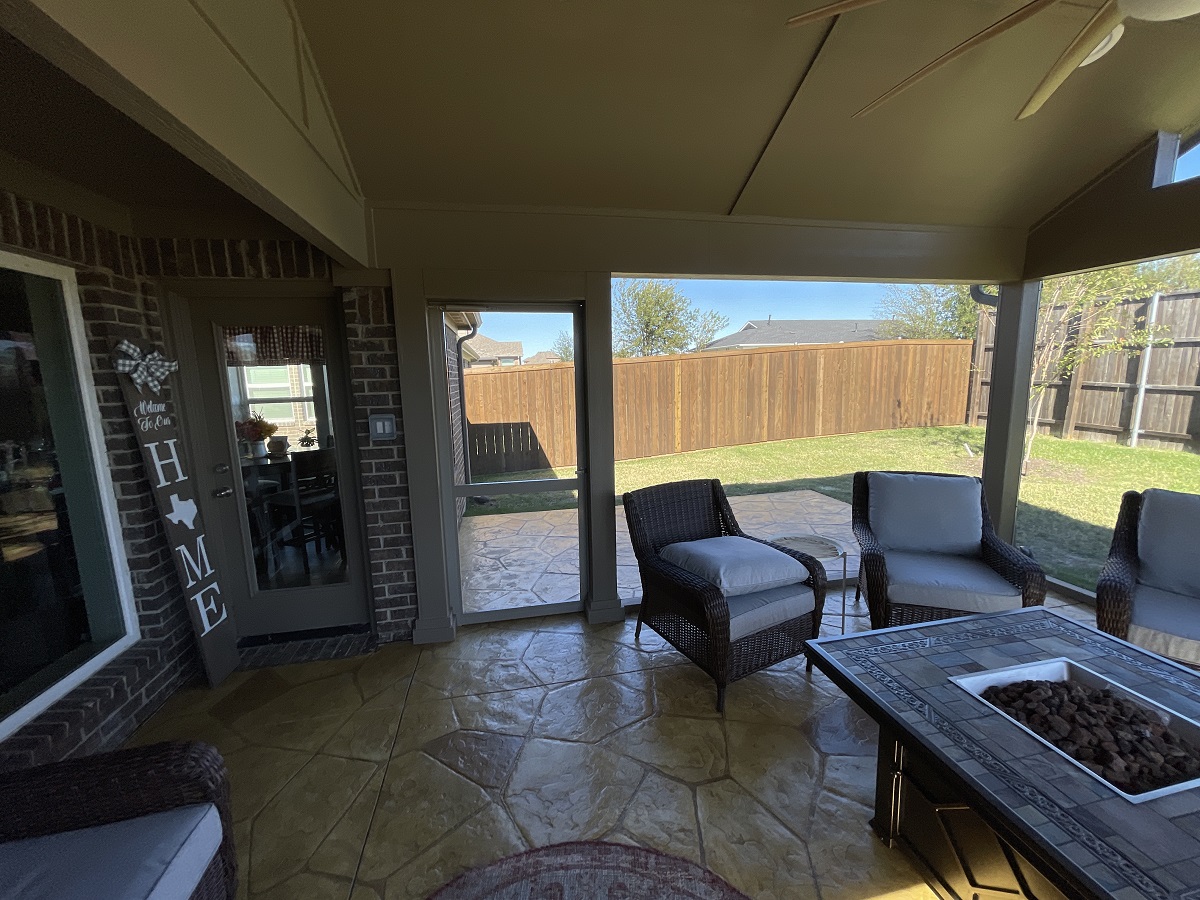 Fate TX Screened Patio Builders
