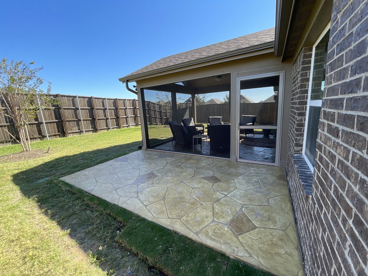 Fate TX Screened Porch and Patio Combo