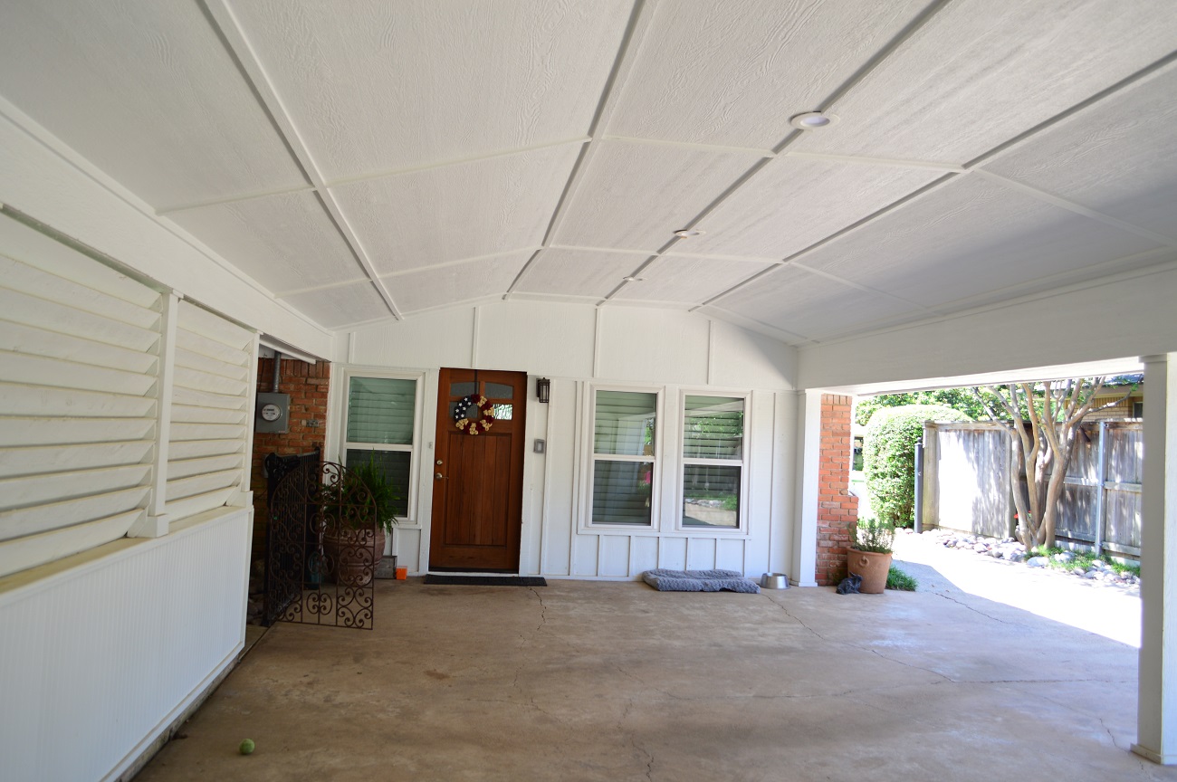finished carport