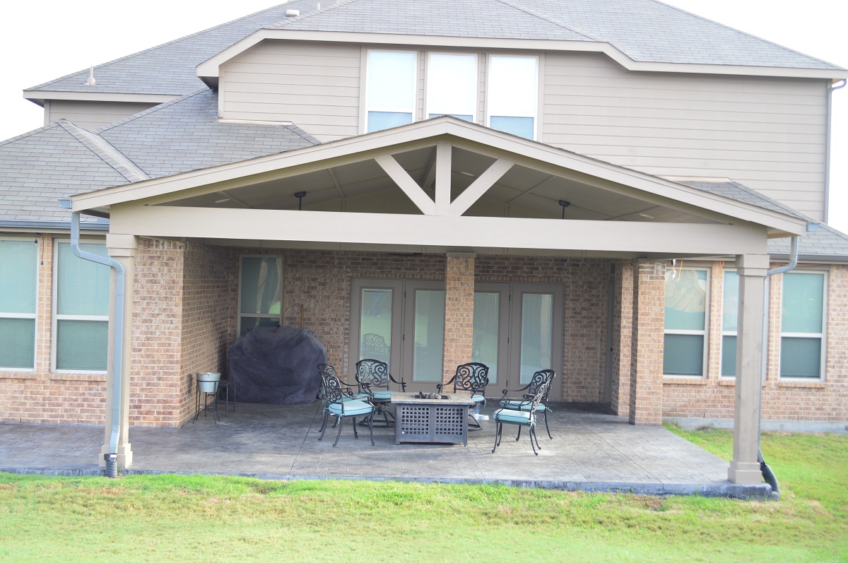 Patio extension and covered patio addition in Forney TX.