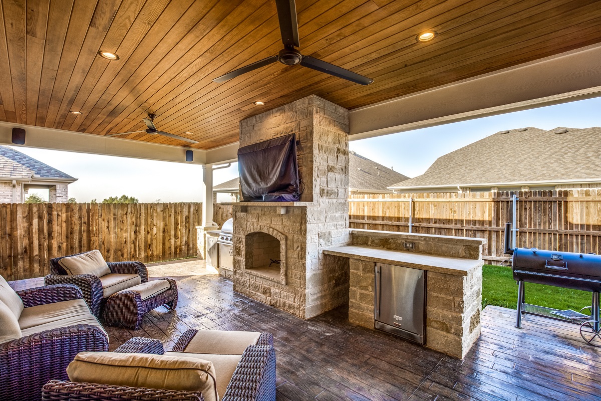 Forney TX Covered Patio Builders.