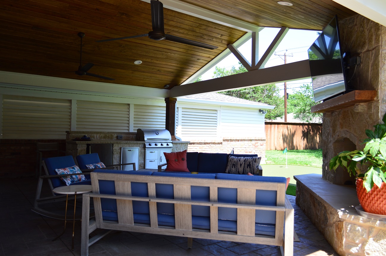 gable end covered patio