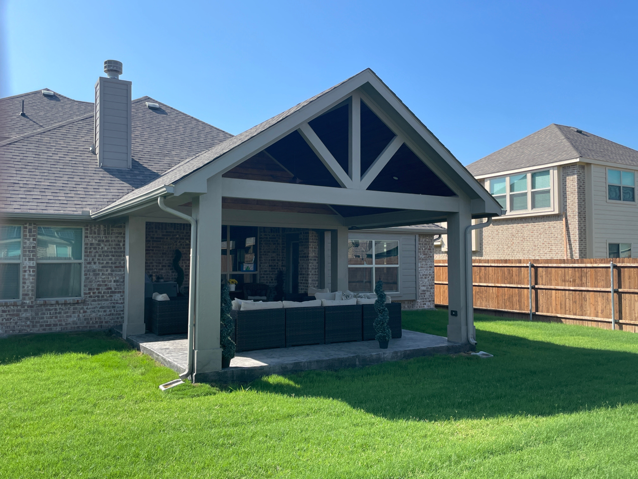 mesquite tx covered patio addition