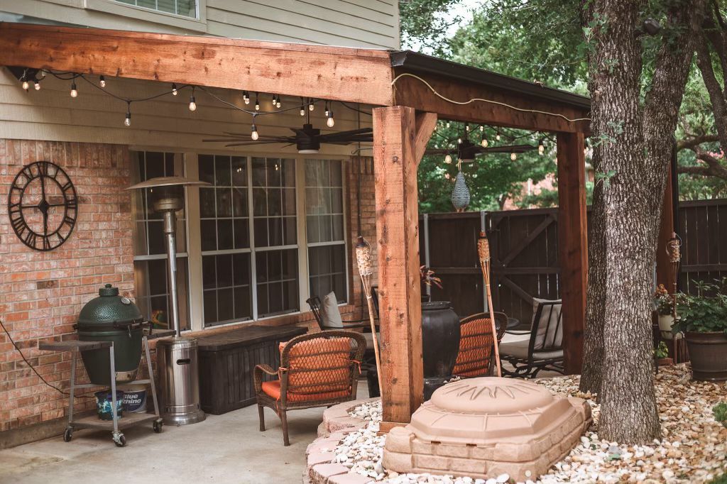 Custom pergola with Polygal cover are a viable shade structure option.