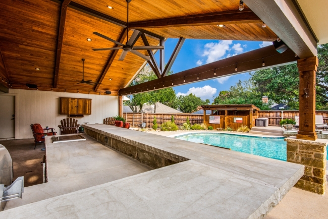 plano covered patio king truss details