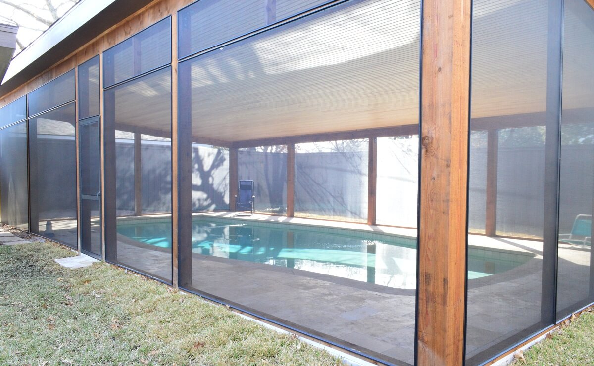 screened pool patio