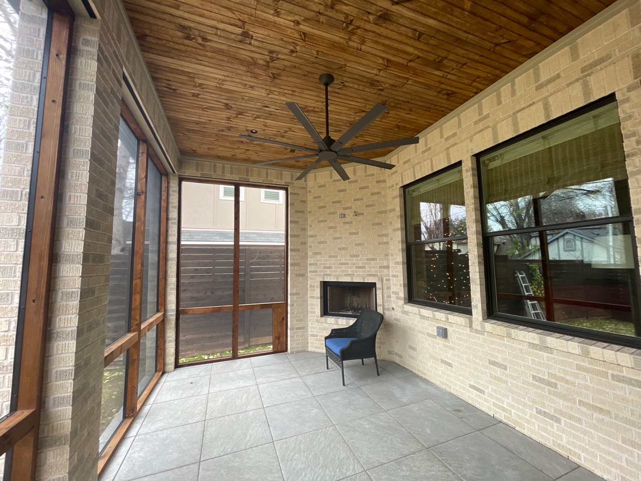 screen in existing patio