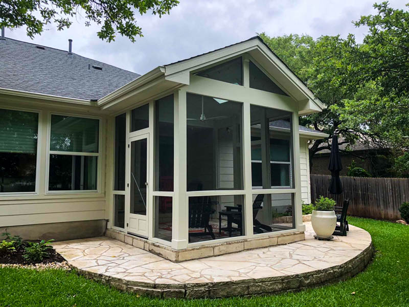 Screen Porch with Fireplace