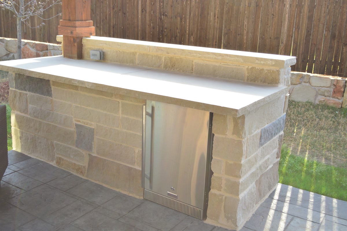 stone bar area