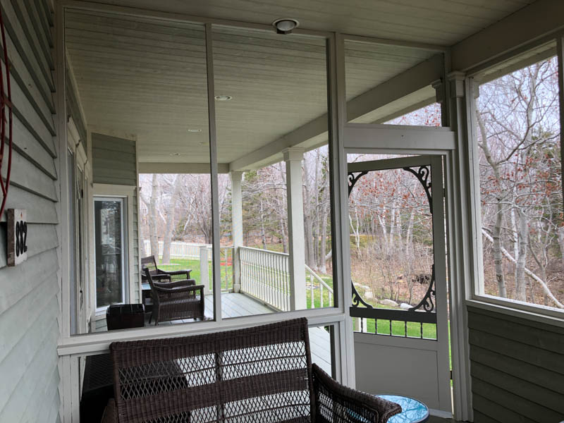 three season sunroom with entertainment area