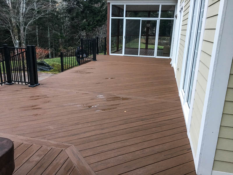 three season sunroom with entertainment area