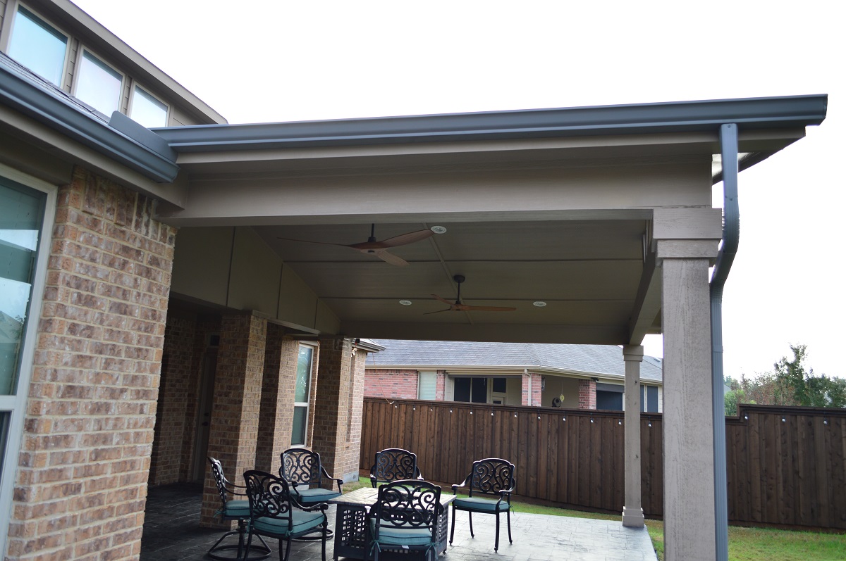 Patio extension and covered patio addition in Forney TX.