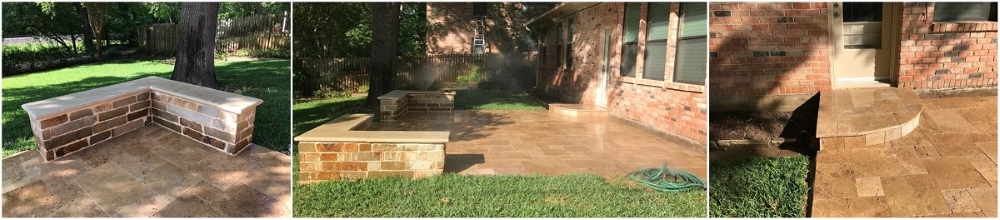 White Rock Travertine Patio