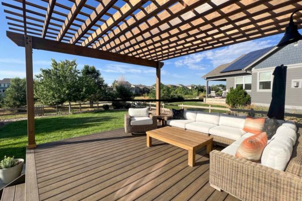 classic pergola design for deck