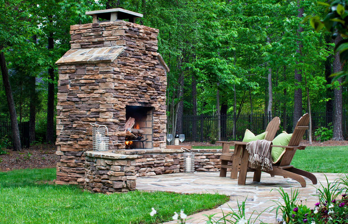 What do you call an outdoor living room?