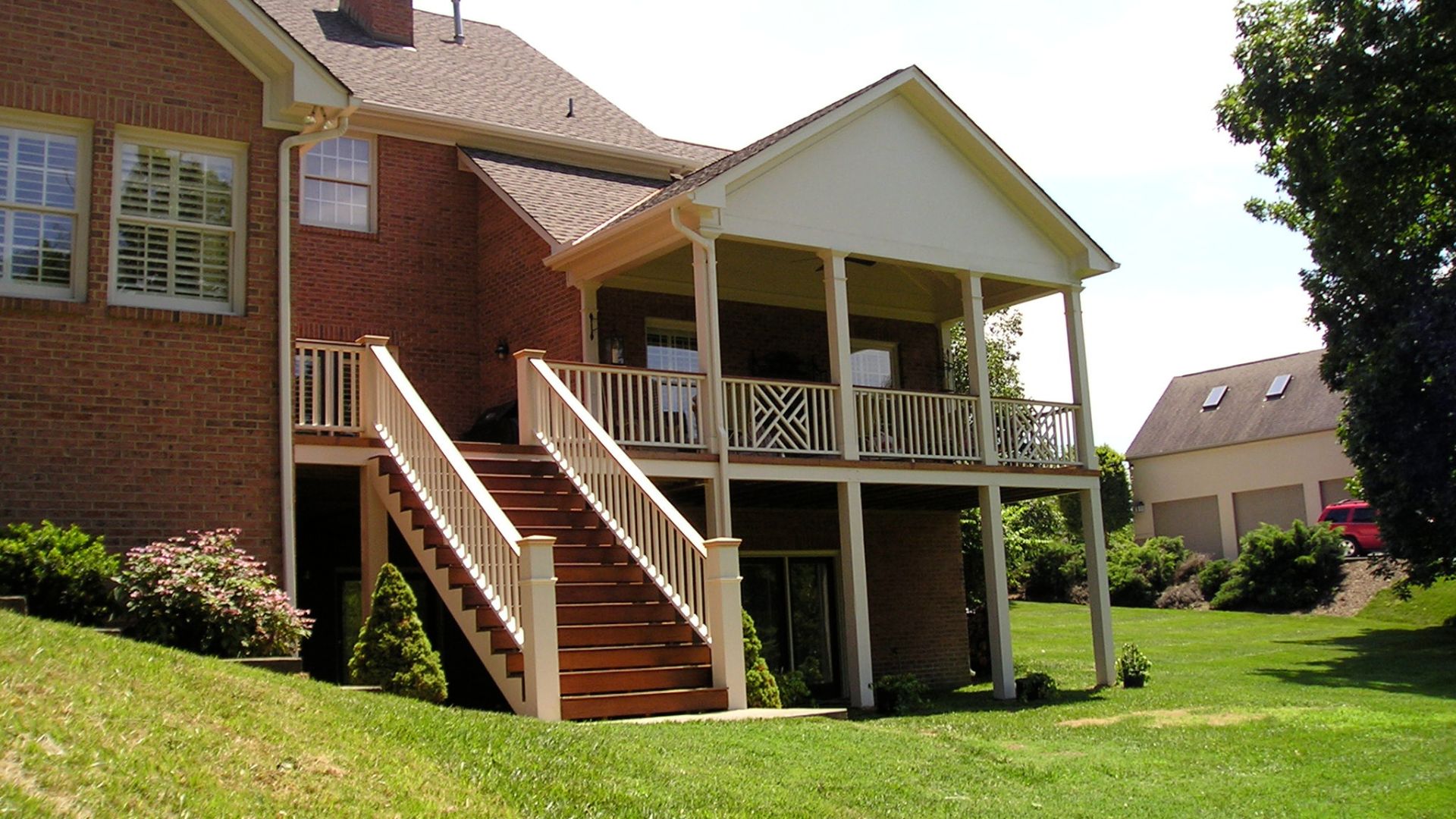 open porch and deck addition