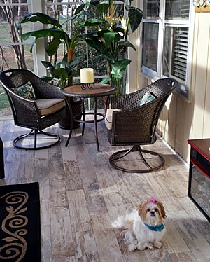Pet-friendly porch