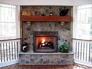 Outdoor fireplace