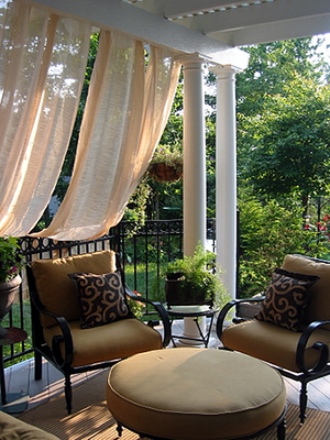 Pergola drapes
