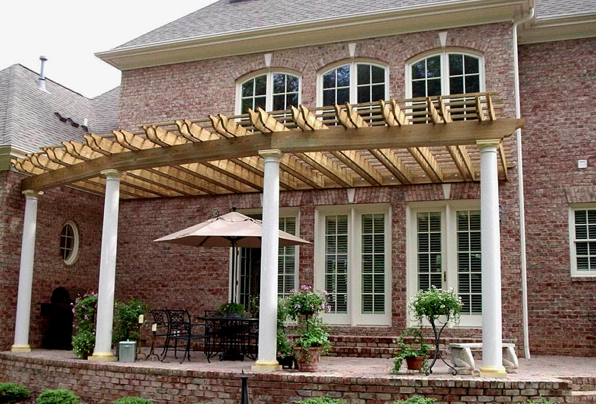 best time of year to build a deck and pergola combination space