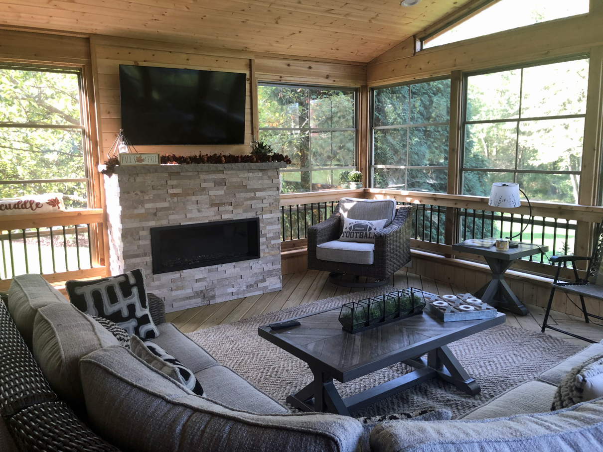 What do you call an outdoor living room?