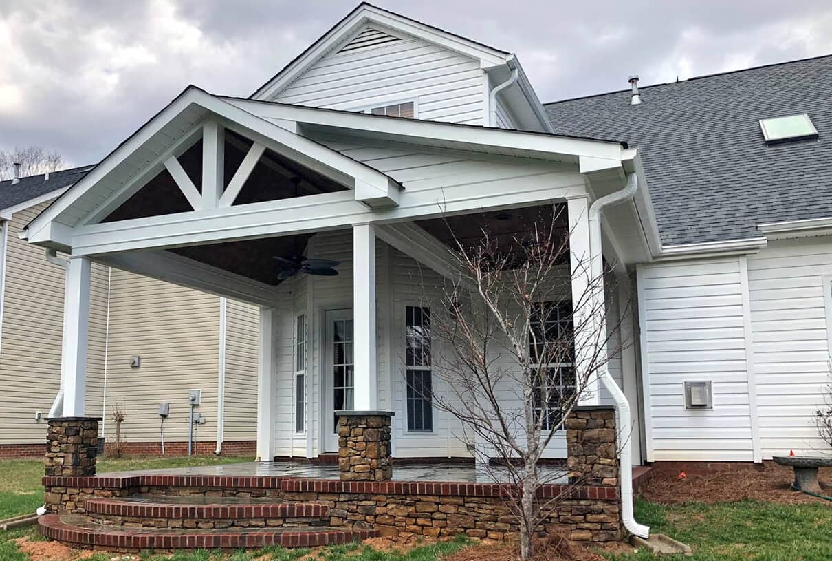 farmhouse porch in Greensboro