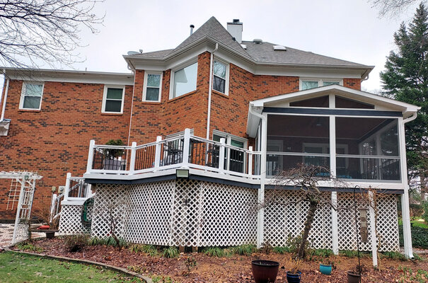 new screened porch