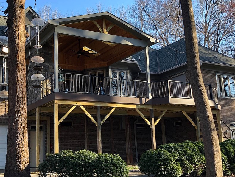 second story porch