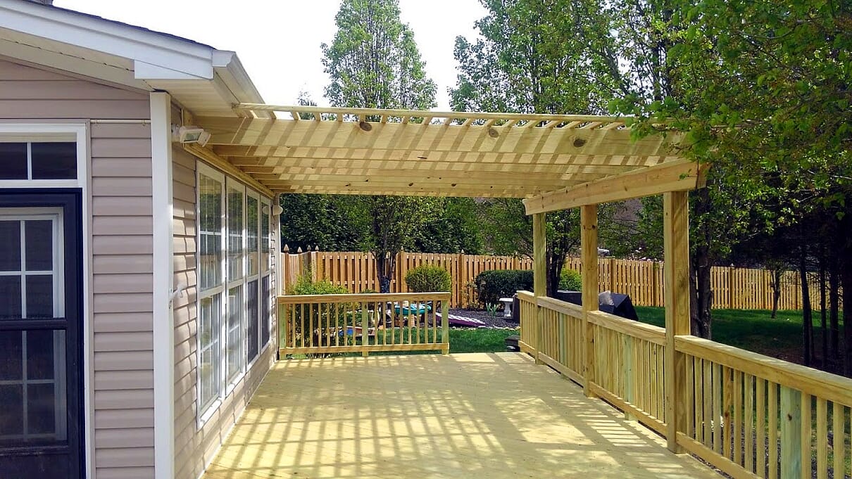 deck construction in whitsett 
