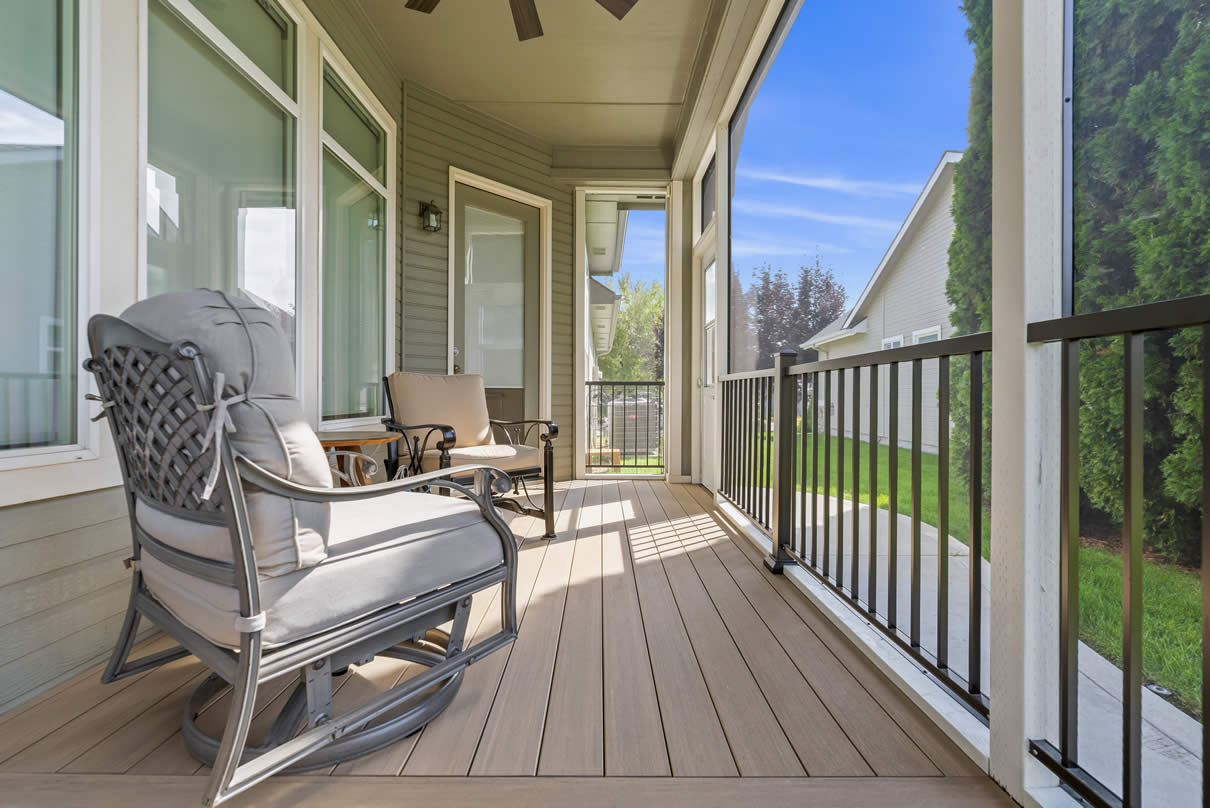 You can build a screened in porch on an existing patio.