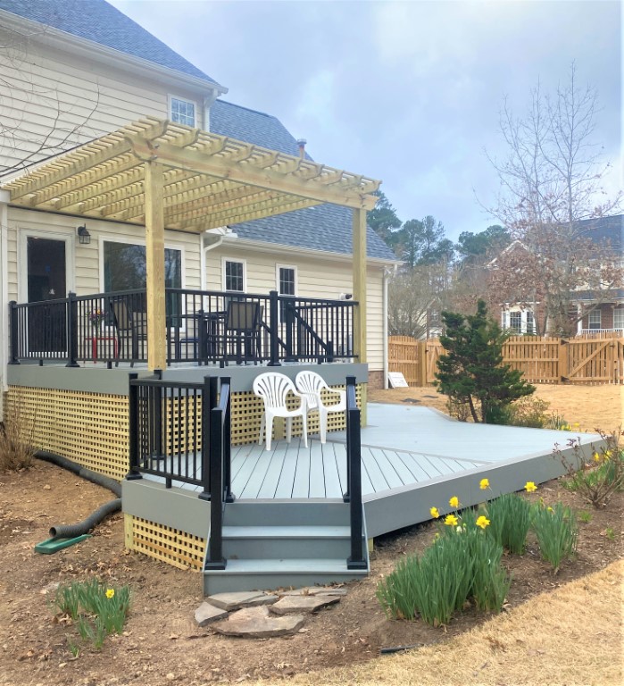 Pergola deck cover