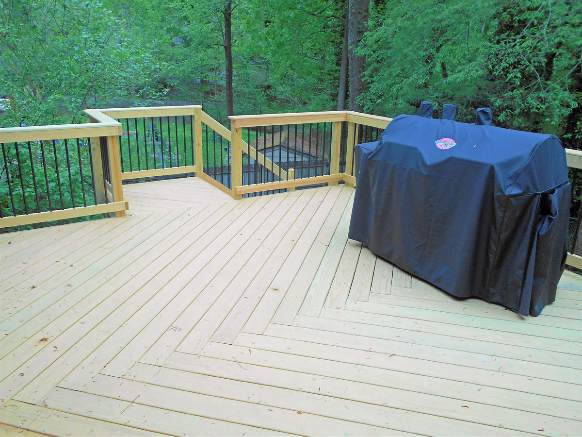 A Raleigh Elevated Screened Porch and Deck Proved to Be the Best Solution for a Challenging Terrain
