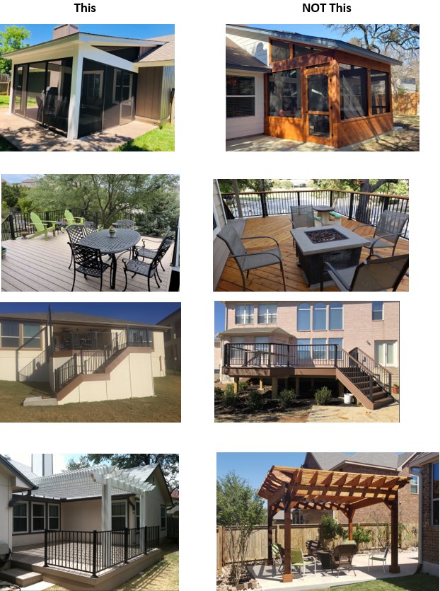 Examples of what is and is not acceptable