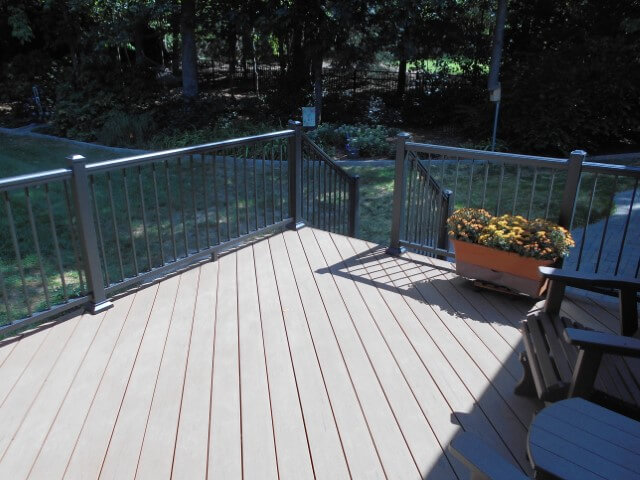 black railings provide an unobstructed view