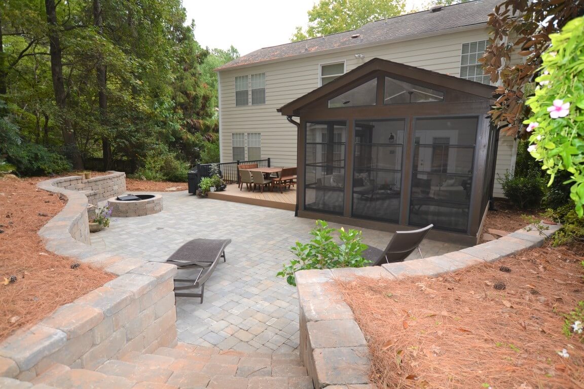 Cary backyard for entertaining