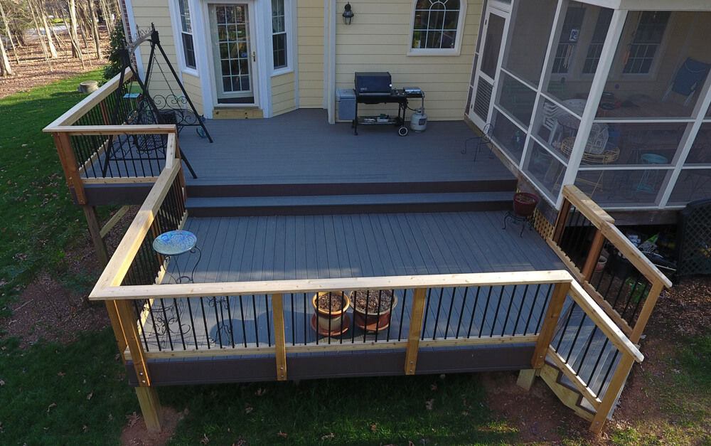 Hillsborough Gray TimberTech Multi Level Deck