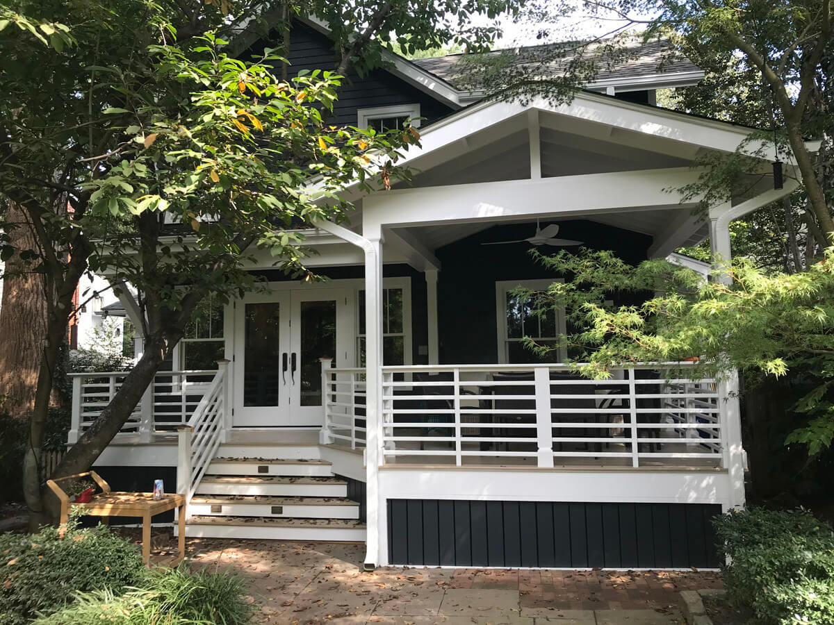 Raleigh coastal beach cottage backporch