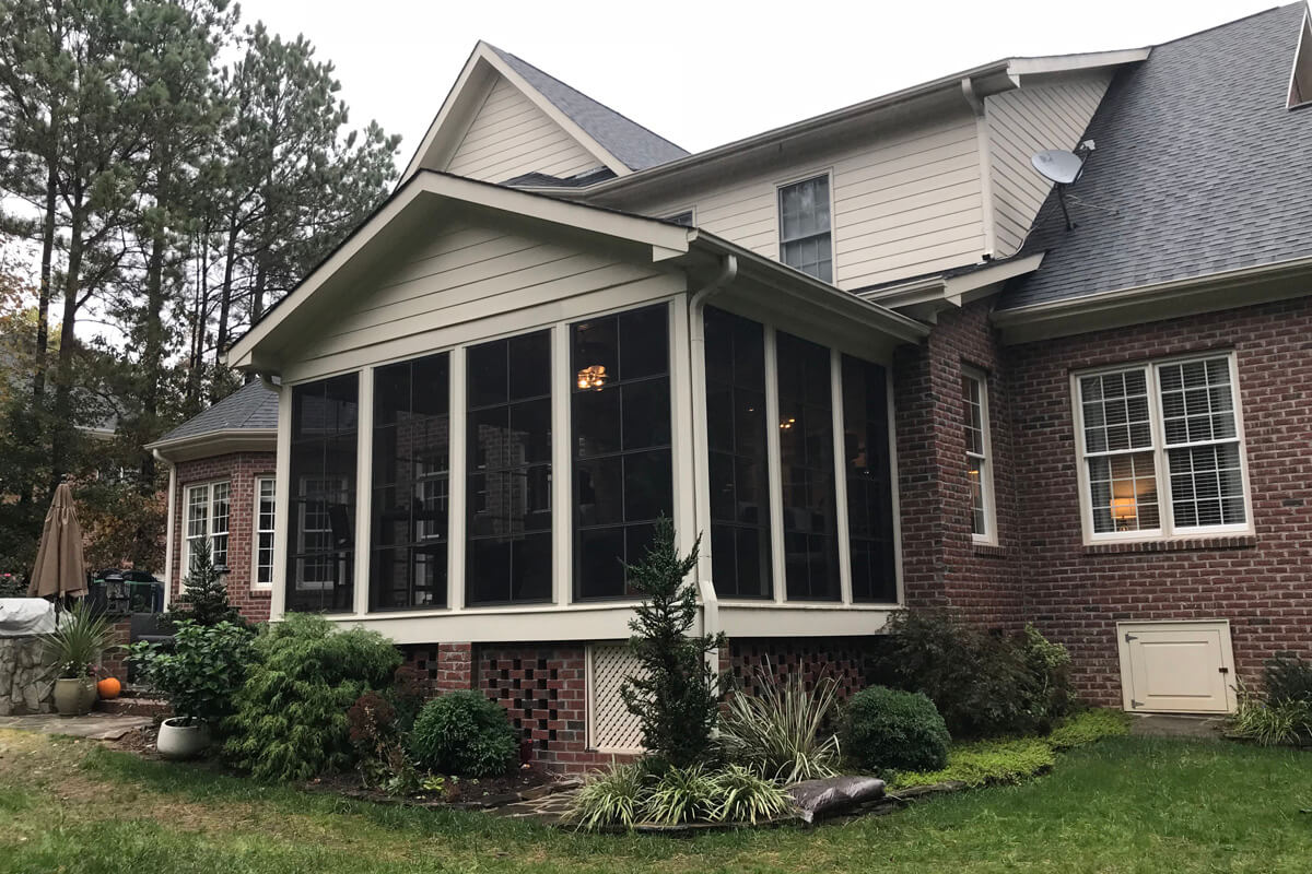 Raleigh Family Upgrades ScreenedIn Porch with EzeBreeze Removable