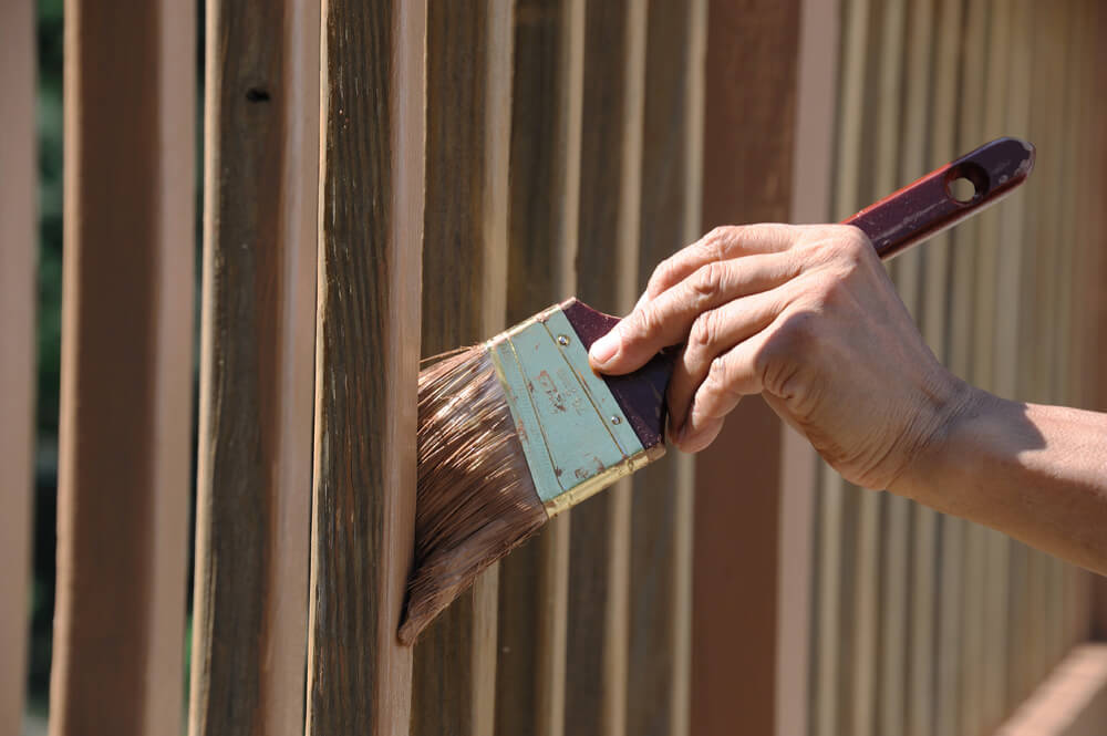 Staining Deck Ralings