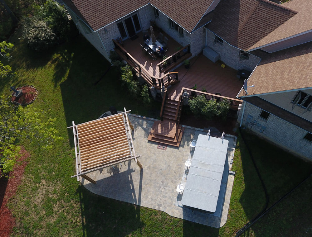 What percent of my can be covered with patio or deck